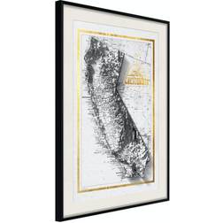 Arkiio Affisch Isometric Map: California [Poster] 30x45 Poster